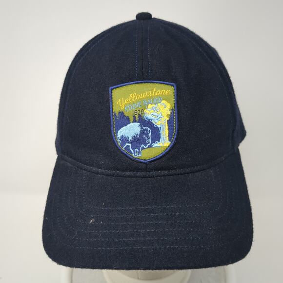 Yellowstone Eddie Bauer Slideback Baseball Cap Blue One Size Adjustable 6 Panel - Picture 2 of 9